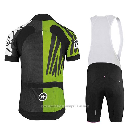 2018 Maillot Cyclisme Assos SS.Capeepicxc Vert Manches Courtes et Cuissard