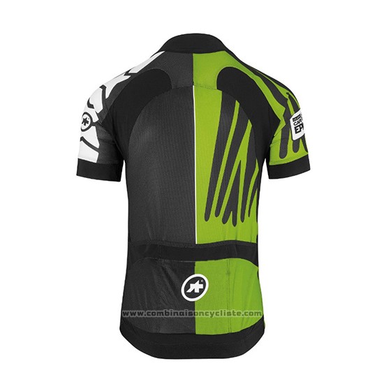 2018 Maillot Cyclisme Assos SS.Capeepicxc Vert Manches Courtes et Cuissard
