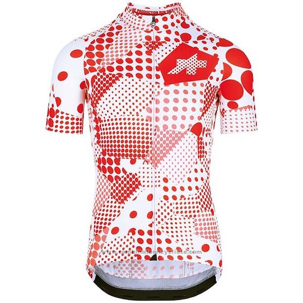 2020 Maillot Cyclisme Assos Erlkoenig Rouge Blanc Manches Courtes et Cuissard