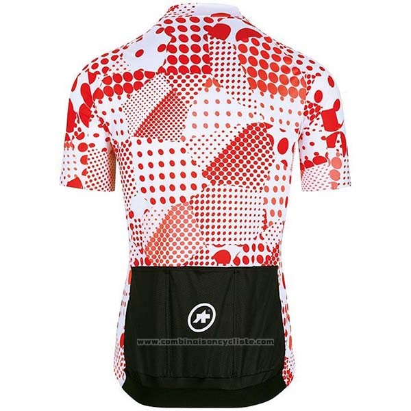 2020 Maillot Cyclisme Assos Erlkoenig Rouge Blanc Manches Courtes et Cuissard