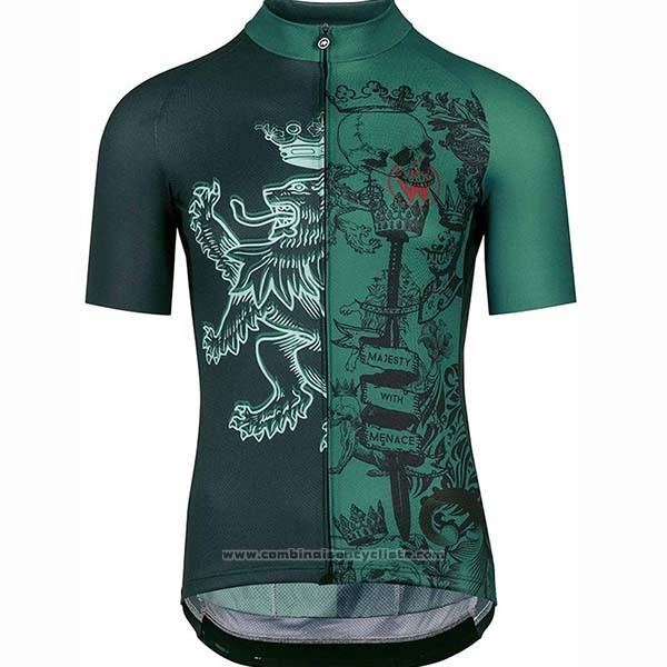2020 Maillot Cyclisme Assos Fastlane Wyndymilla Vert Manches Courtes et Cuissard