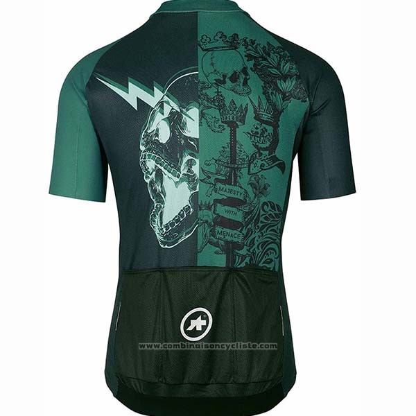 2020 Maillot Cyclisme Assos Fastlane Wyndymilla Vert Manches Courtes et Cuissard