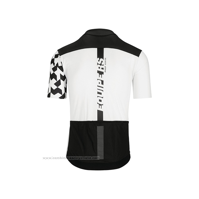 2021 Maillot Cyclisme Assos Blanc Noir Manches Courtes et Cuissard