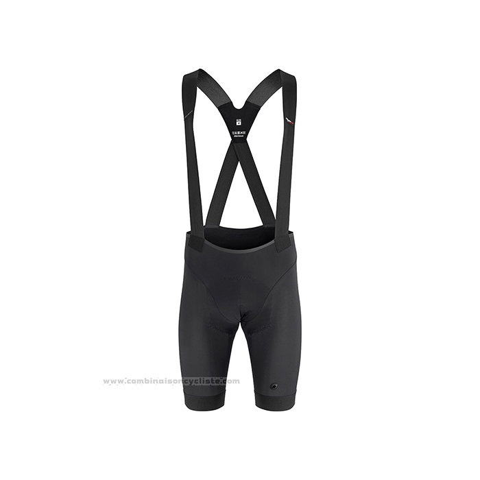 2021 Maillot Cyclisme Assos Noir Blanc Vert Manches Courtes et Cuissard
