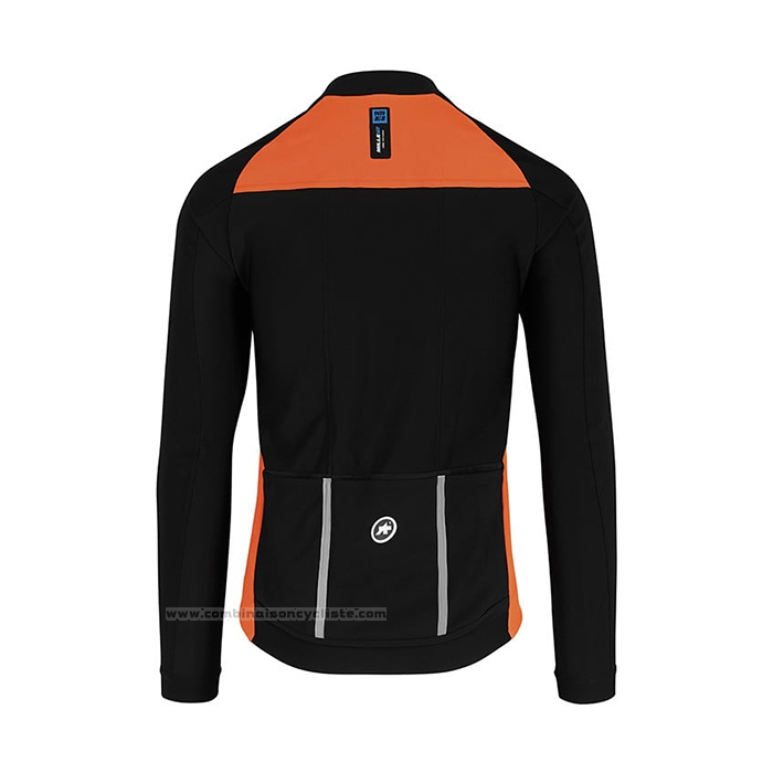 2021 Maillot Cyclisme Assos Orange Manches Longues et Cuissard