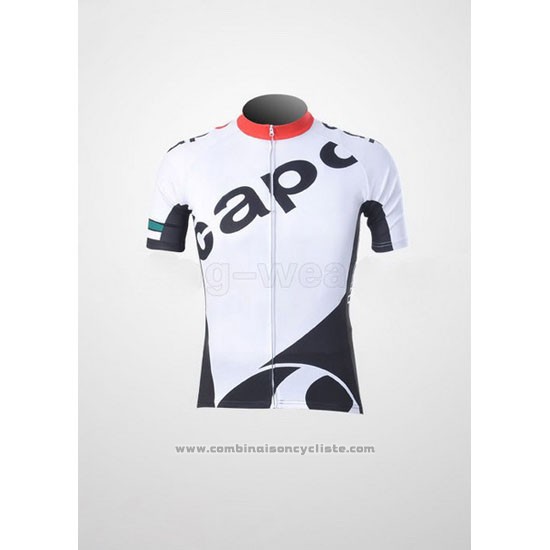 2011 Maillot Cyclisme Capo Blanc Manches Courtes et Cuissard
