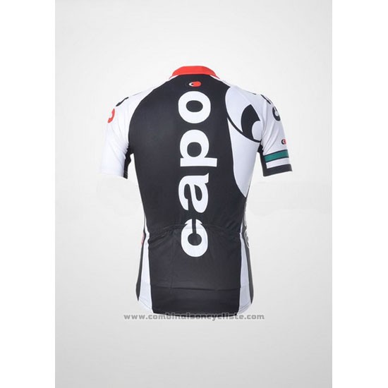 2011 Maillot Cyclisme Capo Blanc Manches Courtes et Cuissard