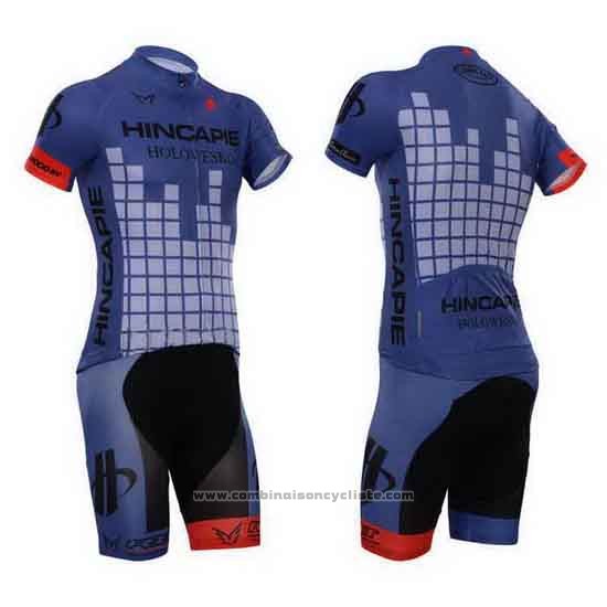 2014 Maillot Cyclisme Hincapie Violet Manches Courtes et Cuissard