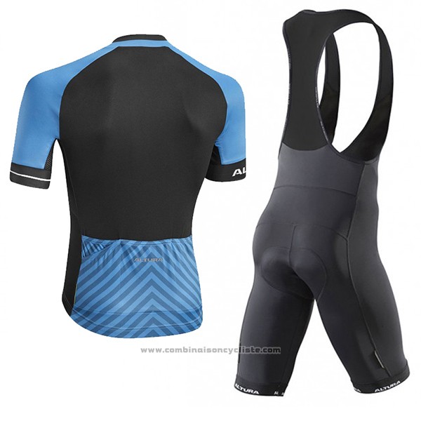 2017 Maillot Cyclisme Altura Peloton Bleu Manches Courtes et Cuissard