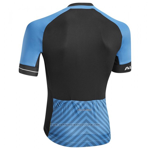 2017 Maillot Cyclisme Altura Peloton Bleu Manches Courtes et Cuissard