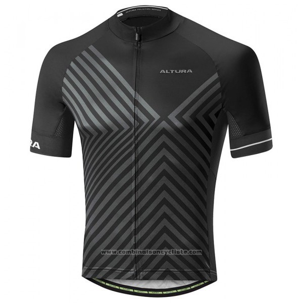 2017 Maillot Cyclisme Altura Peloton Noir Manches Courtes et Cuissard