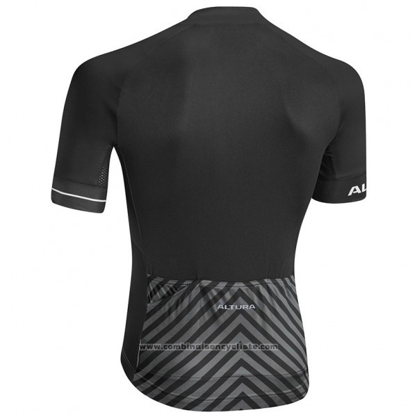 2017 Maillot Cyclisme Altura Peloton Noir Manches Courtes et Cuissard