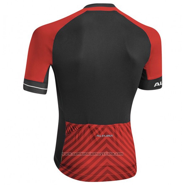 2017 Maillot Cyclisme Altura Peloton Rouge Manches Courtes et Cuissard