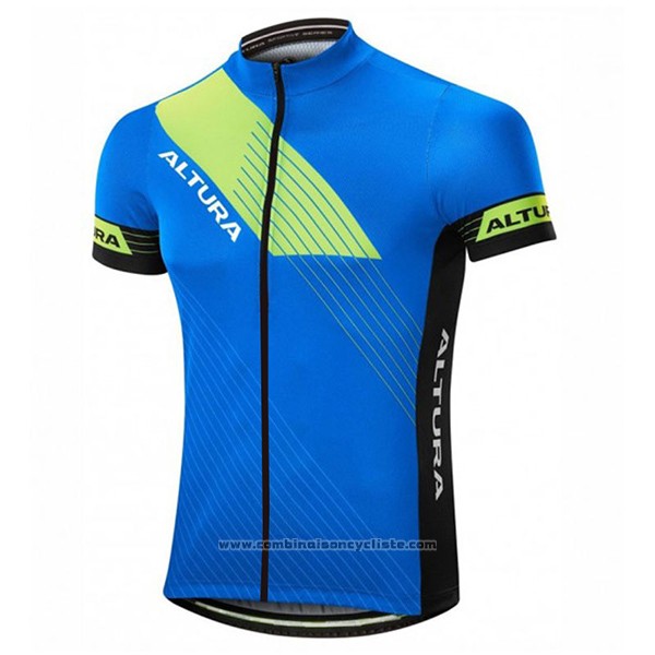 2017 Maillot Cyclisme Altura Sportive Bleu Manches Courtes et Cuissard