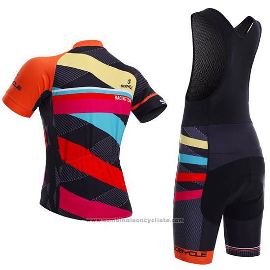 2017 Maillot Cyclisme Sobycle Noir Manches Courtes et Cuissard