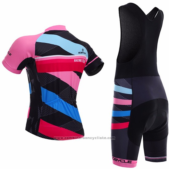2017 Maillot Cyclisme Sobycle Noir Manches Courtes et Cuissard