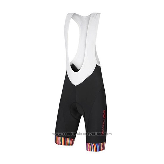 2018 Maillot Cyclisme Endura Graphics Pinstripe Blanc Manches Courtes et Cuissard
