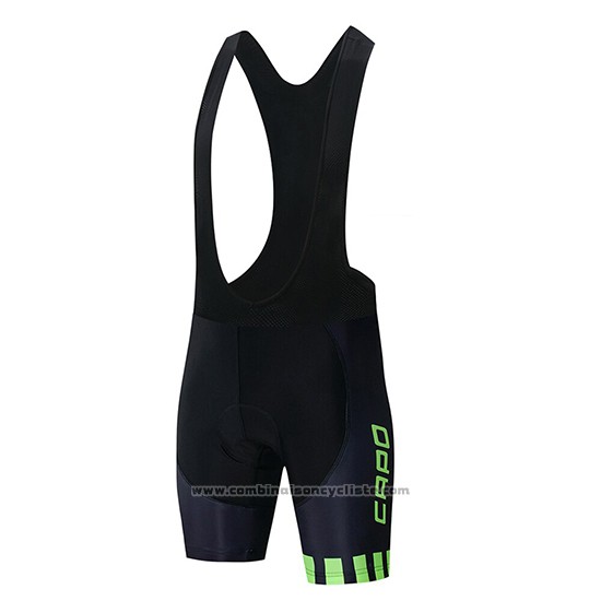 2018 Maillot Cyclisme Capo Noir Vert Manches Courtes et Cuissard