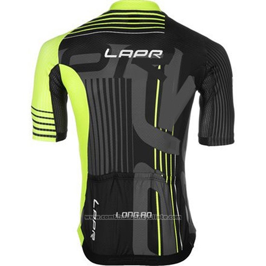 2019 Maillot Cyclisme Lungo Ao Noir Vert Manches Courtes et Cuissard
