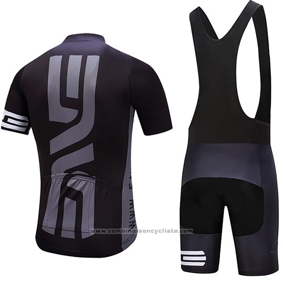 2019 Maillot Cyclisme Dna Noir Manches Courtes et Cuissard