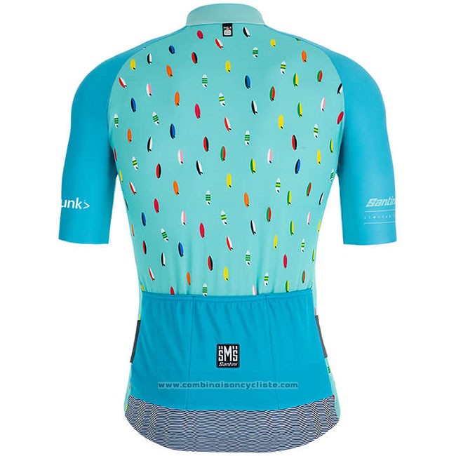 2019 Maillot Cyclisme Richie Azur Manches Courtes et Cuissard