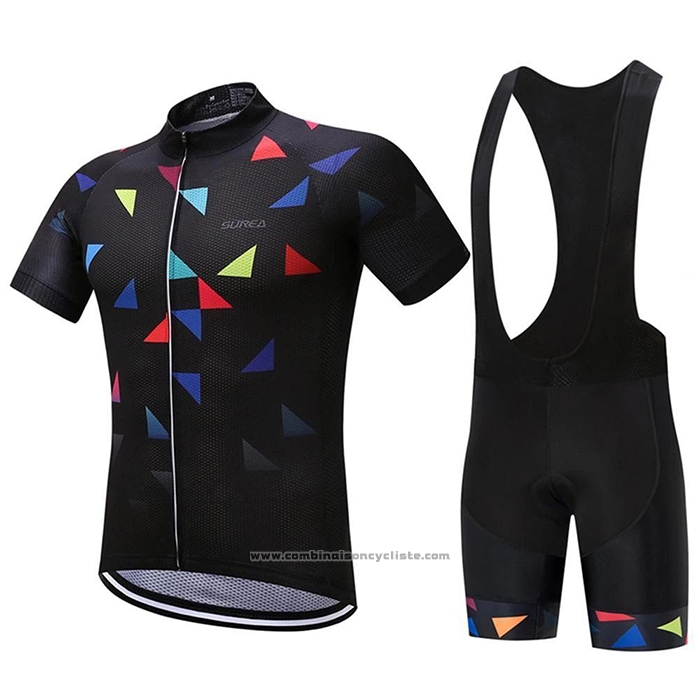 2020 Maillot Cyclisme Algrita Noir Manches Courtes et Cuissard