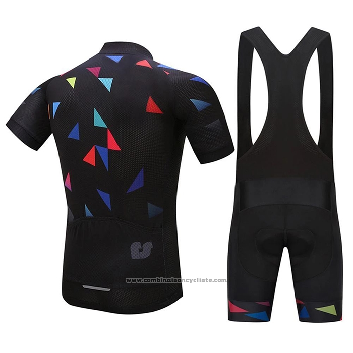 2020 Maillot Cyclisme Algrita Noir Manches Courtes et Cuissard