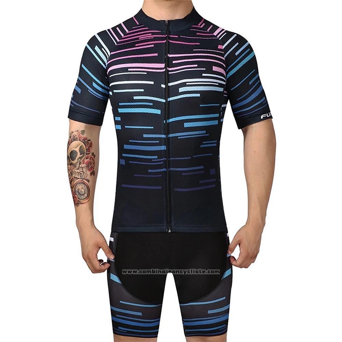 2020 Maillot Cyclisme Octos Bleu Manches Courtes et Cuissard