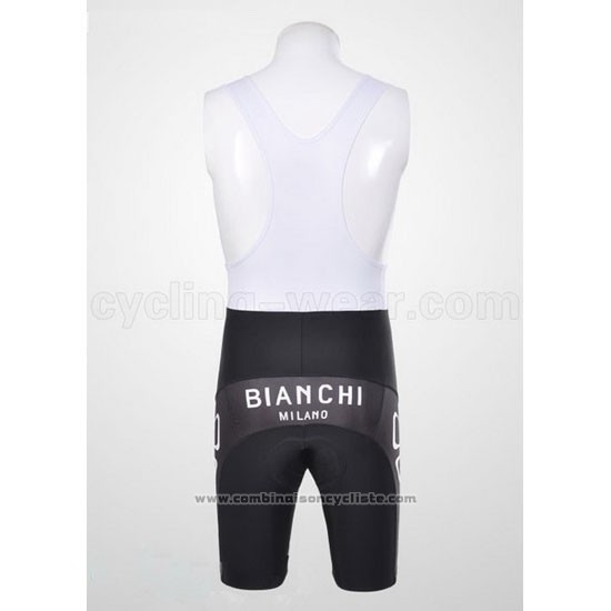 2011 Maillot Cyclisme Bianchi Noir Manches Courtes et Cuissard