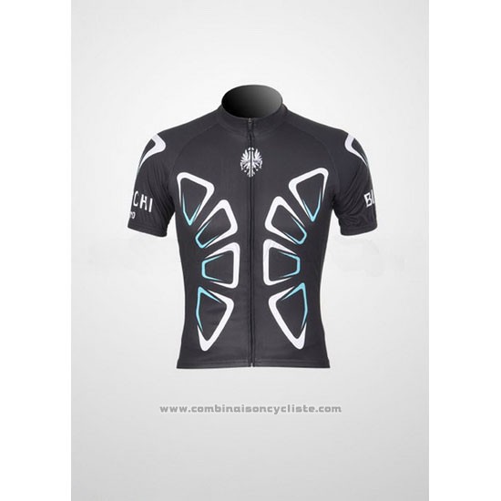2011 Maillot Cyclisme Bianchi Noir Manches Courtes et Cuissard