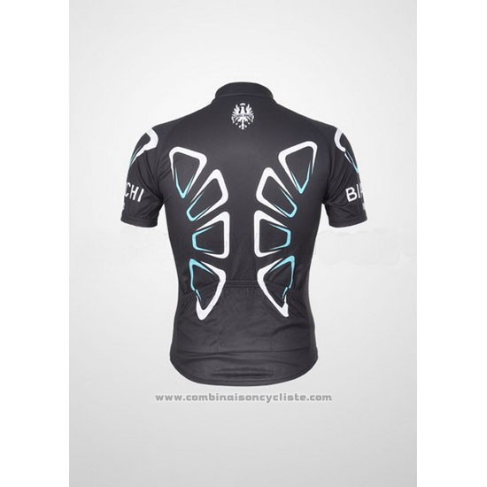 2011 Maillot Cyclisme Bianchi Noir Manches Courtes et Cuissard