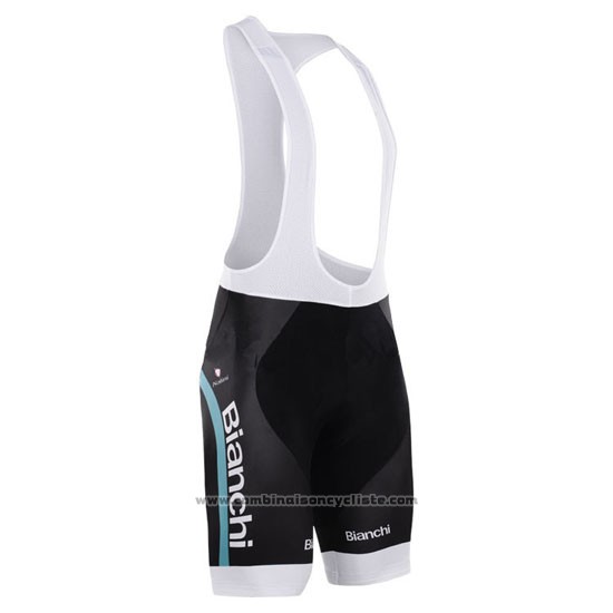2015 Maillot Cyclisme Bardiani Noir et Bleu Manches Courtes et Cuissard