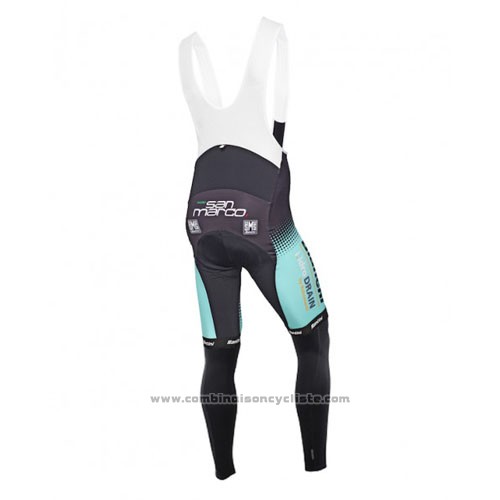 2016 Maillot Cyclisme Bianchi Mtb Ml Noir et Vert Manches Longues et Cuissard