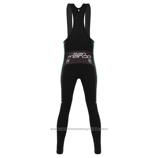 2016 Maillot Cyclisme Bianchi Mtb Noir et Vert Manches Longues et Cuissard