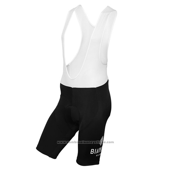 2017 Maillot Cyclisme Bianchi Milano Chorei Noir Manches Courtes et Cuissard