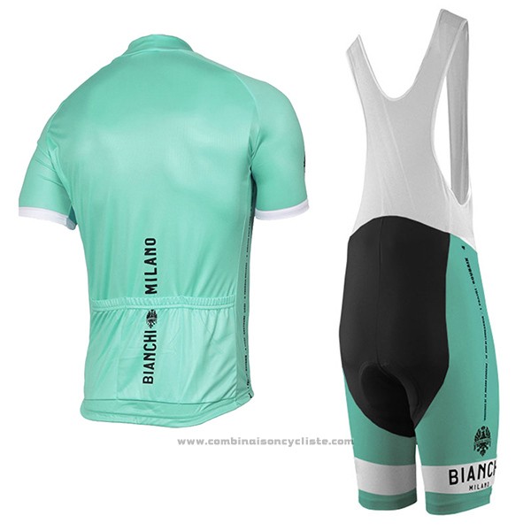 2017 Maillot Cyclisme Bianchi Milano Pride Vert Manches Courtes et Cuissard