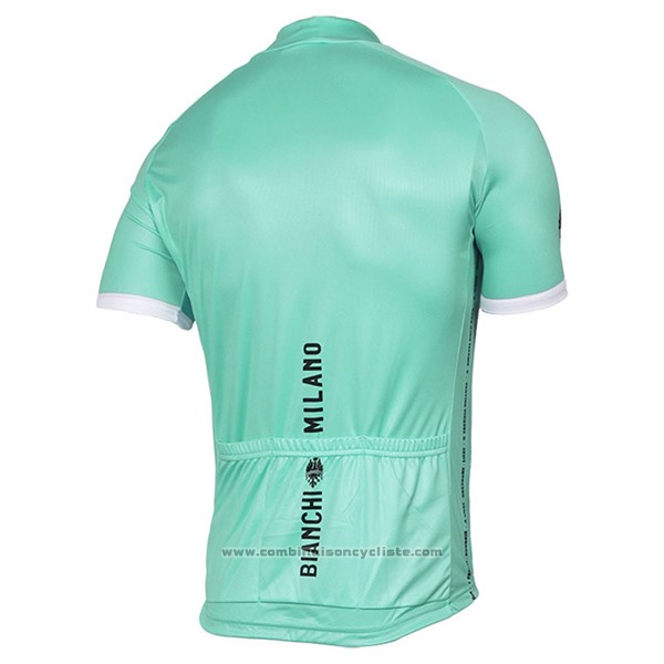 2017 Maillot Cyclisme Bianchi Milano Pride Vert Manches Courtes et Cuissard