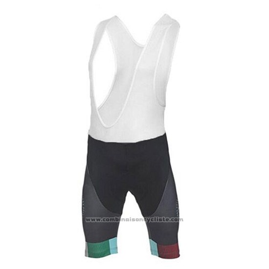2017 Maillot Cyclisme Bianchi Noir Manches Courtes et Cuissard