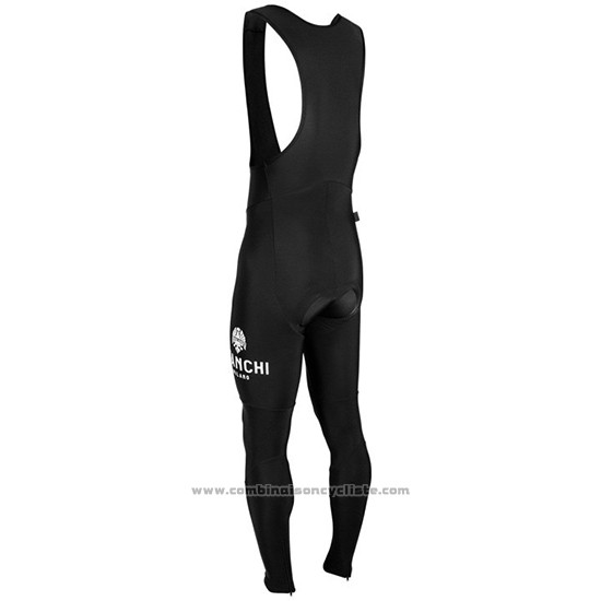 2019 Maillot Cyclisme Bianchi Milano XD Bleu Gris Manches Longues et Cuissard