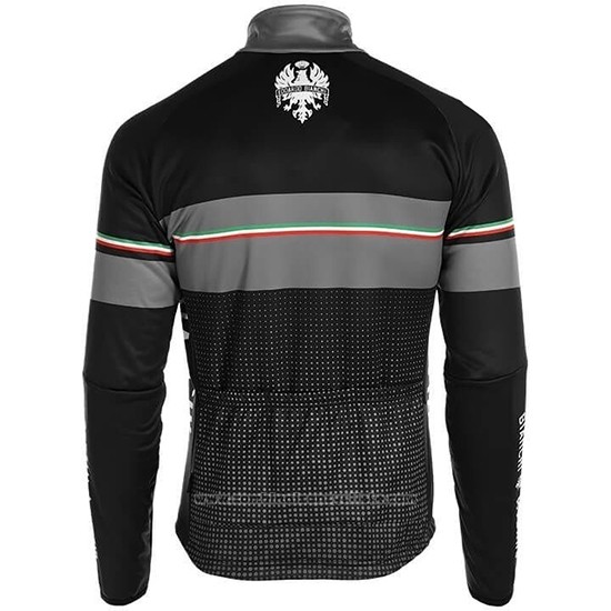 2019 Maillot Cyclisme Bianchi Milano XD Noir Gris Manches Longues et Cuissard