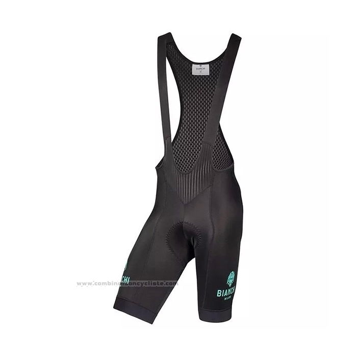 2021 Maillot Cyclisme Bianchi Vert Manches Courtes et Cuissard
