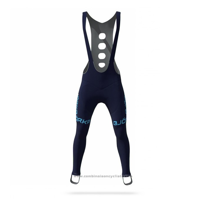 2021 Maillot Cyclisme Bjorka Bleu Manches Longues et Cuissard