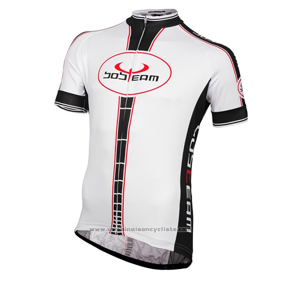 2016 Maillot Cyclisme Bobteam Blanc Manches Courtes et Cuissard