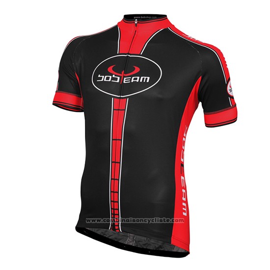 2016 Maillot Cyclisme Bobteam Noir Manches Courtes et Cuissard