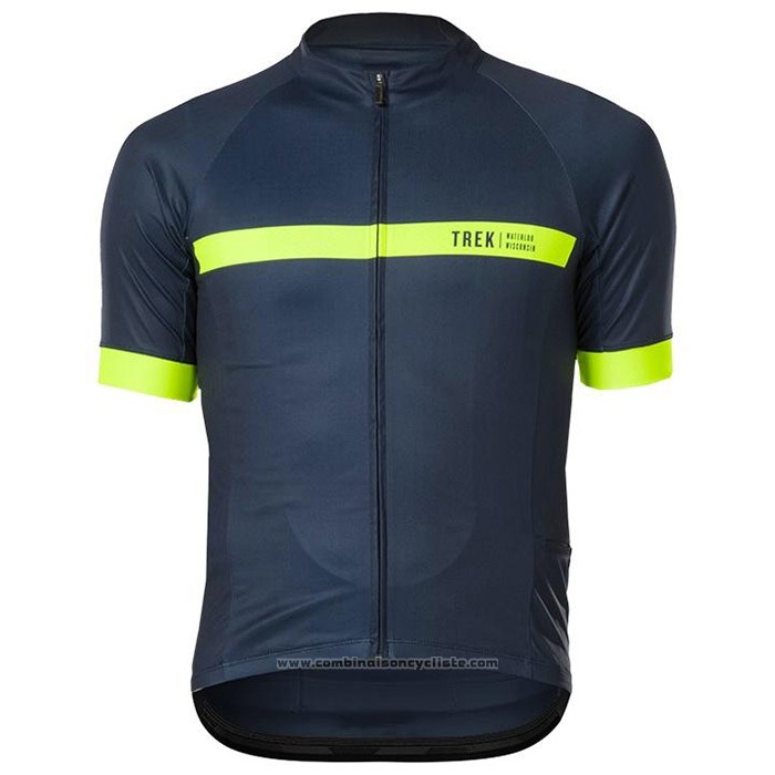 2020 Maillot Cyclisme Bontrage Jaune Profond Bleu Manches Courtes et Cuissard