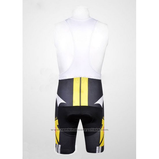 2011 Maillot Cyclisme Castelli Jaune et Noir Manches Courtes et Cuissard