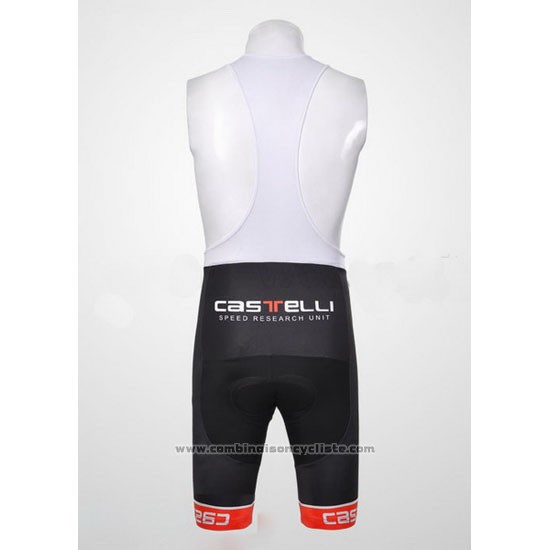 2011 Maillot Cyclisme Castelli Noir et Blanc Manches Courtes et Cuissard
