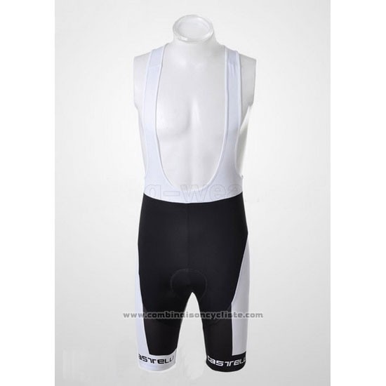 2011 Maillot Cyclisme Castelli Rouge et Noir Manches Courtes et Cuissard