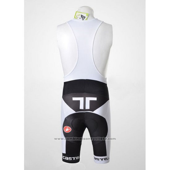 2011 Maillot Cyclisme Castelli Rouge et Noir Manches Courtes et Cuissard