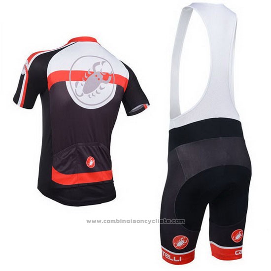 2013 Maillot Cyclisme Castelli Noir Manches Courtes et Cuissard